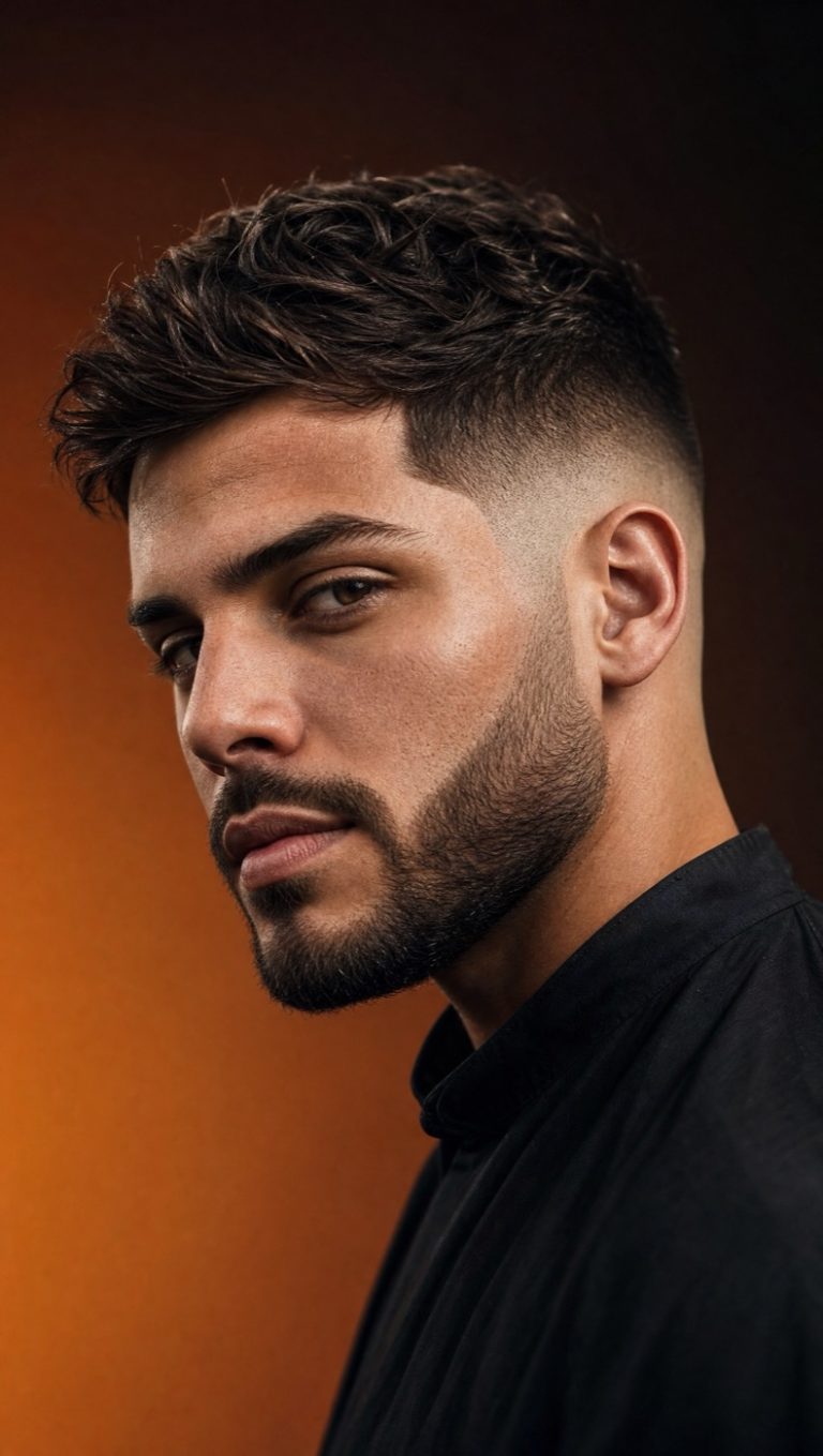 Coupe dégradée et barbe taillée réalisées chez Barber Town, barbier de Laval-Ouest